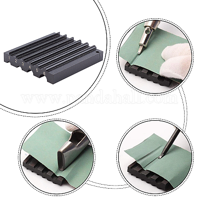 EXCEART 1pezzi Smussatrice per Pelle in Acciaio Inox Strumento di Rifinitura Manico in Legno Angolo Ragionevole Tagliente per Lavorazione Pelle Hobby Casa Negozio