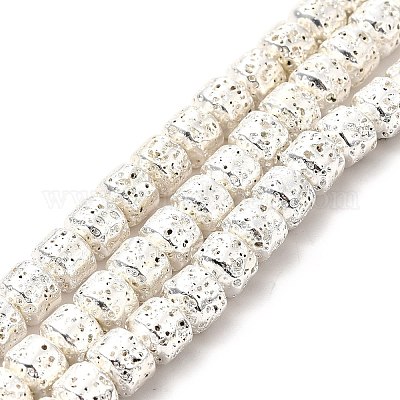 Wholesale Electroplated Natural Lava Rock Beads Strands