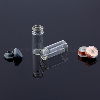 50 Fiale Vetro 5ml Con Tappo Alluminio - Per Oli Essenziali, Campioni, Laboratorio - Foto 5