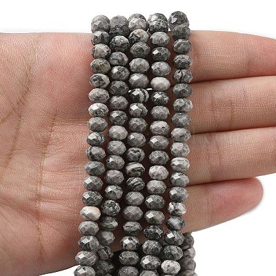 Камень натуральной карты / камень пикассо / нити из бисера пикассо яшмы&nbsp;G-D344-A18-1