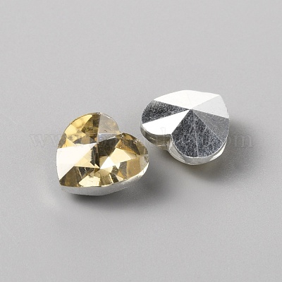 Стеклянные стразы кабошоны&nbsp;GLAA-WH0036-07-1