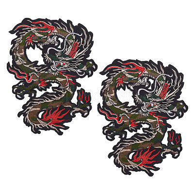 Аппликации с вышивкой из полиэстера и хлопка PATC-WH0012-16-1