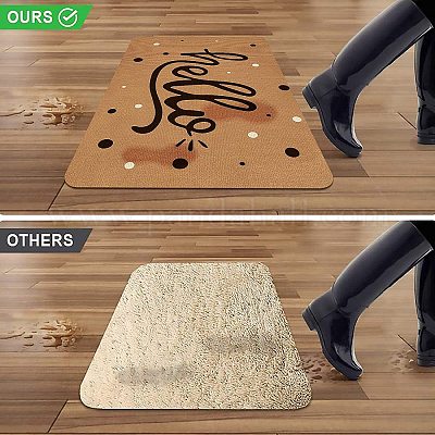Indoor Super Absorbs Doormat Latex Backing Non Slip Door Mat for