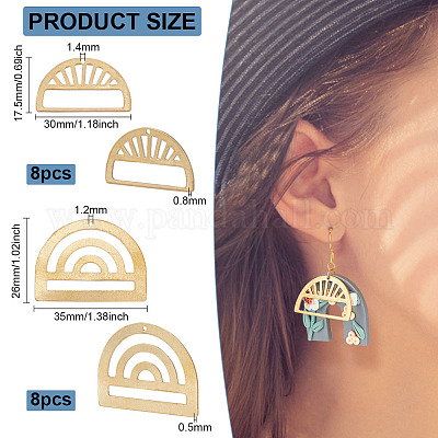 16шт 2 латунные подвески&nbsp;KK-BC0011-68-1