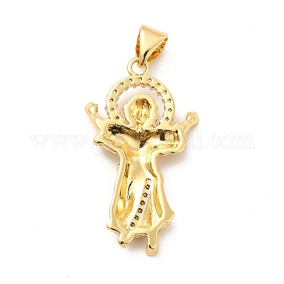 Стойки обшивки латунь микро проложить Циркон подвеску KK-K270-34G-1