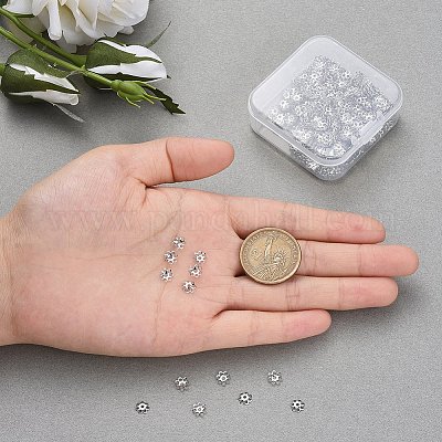 Многолепестковые железные бусинки&nbsp;IFIN-YW0001-12P-1