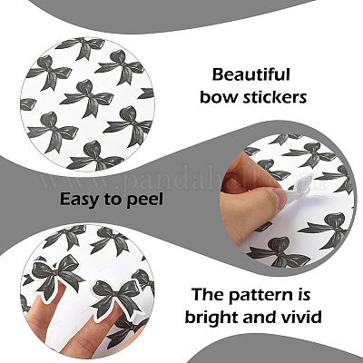 Наклейки с бантом pp&nbsp;DIY-WH20007-281B-1
