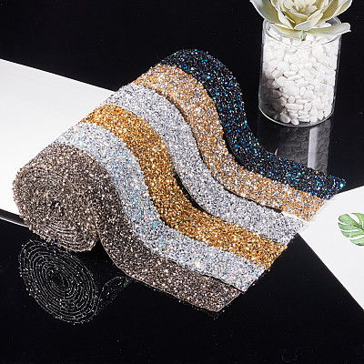 Блестящая смола исправления горный хрусталь (клей-расплав на спине)&nbsp;OCOR-WH0052-01E-1