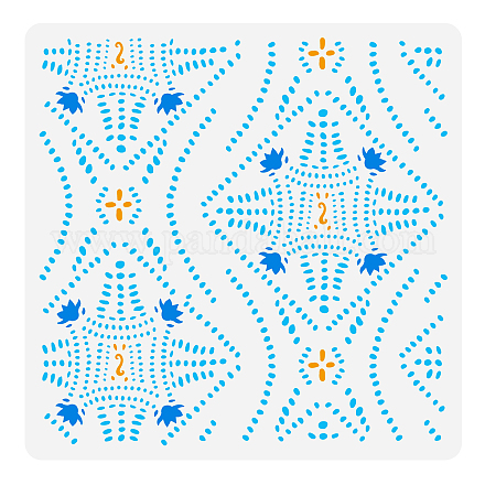 Plantilla de patrón de batik tribal de Fingerinspire DIY-WH0383-0061-1