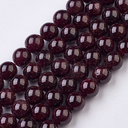 Natural Garnet Beads Strands X-G-J376-37-8mm-1