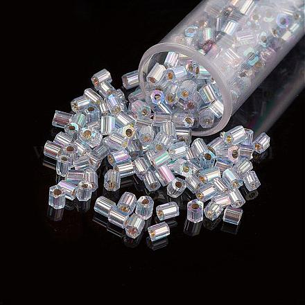 Perlas de vidrio de taladro redondo de dos-agujeros 11/0 SEED-G006-2mm-642-1