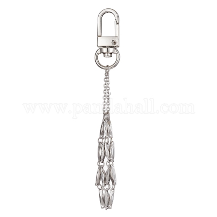 304 Stainless Steel Braided Macrame Pouch Empty Stone Holder for Pendant Decorations HJEW-JM01218-02-1
