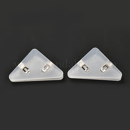 Clips en plastique en forme de triangle AJEW-F054-02K-1