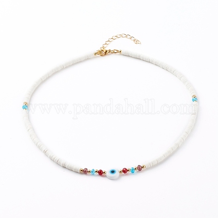 Heishi Perlenketten aus Fimo NJEW-JN03439-01-1