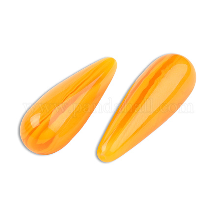 Perles d'ambre d'imitation de résine RESI-N034-07-K04-1
