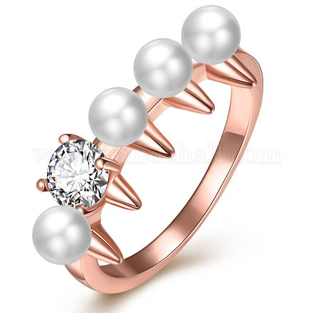 Los anillos de dedo de abalorios de imitación RJEW-BB17615-8-1
