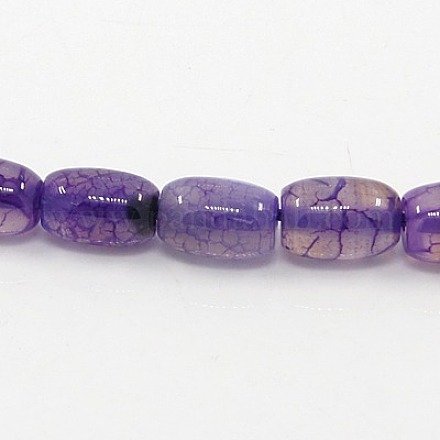 Natural Crackle Agate Beads Strands G-G480-01-1