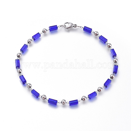 304 Edelstahl Perlen Armbänder BJEW-K118-02P-1