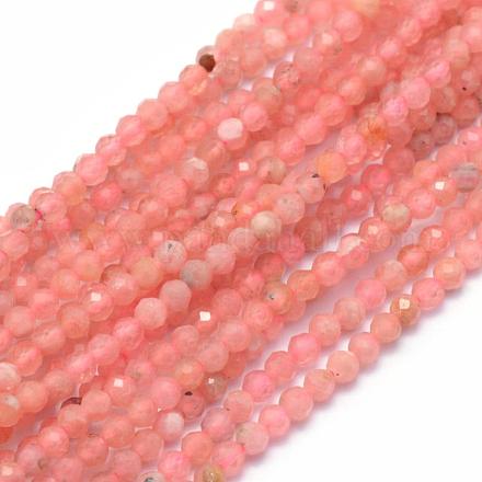 Chapelets de perles en rhodochrosite naturelle G-E411-41-3mm-1