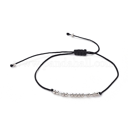 Unisex verstellbare Morsecode-Armbänder BJEW-JB05011-02-1