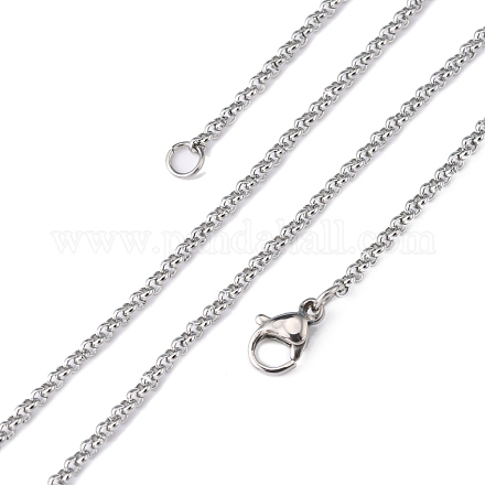 Роло цепи ожерелье для мужчин X-NJEW-F027-14-2mm-1