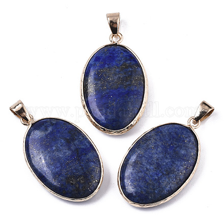 Pendentifs en lapis lazuli naturel G-N326-31A-1