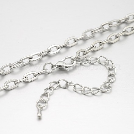 Eisenkabelketten Halskette machen MAK-J009-07P-1