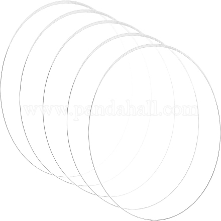 Benecreat 5 pcs 6 pouces feuille acrylique transparente cercle rond dis feuille acrylique pour la décoration OACR-BC0001-03B-1