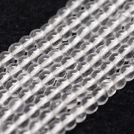 Chapelets de perles en cristal de quartz naturel X-G-D840-61-4mm-1