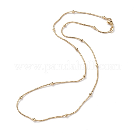 Messing Schlangenkette Halsketten X-NJEW-I247-05G-1