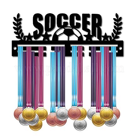 CREATCABIN Acrylic Medal Holder Soccer Medal Hanger Display Stand Wall Mount Hanger Hanging for Home Badge 2 Lines Athletes Table Tennis Medalist Running Gymnastics Over 20 Medals AJEW-WH0296-007-1