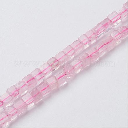 Natural Rose Quartz Beads Strands G-G968-H07-1