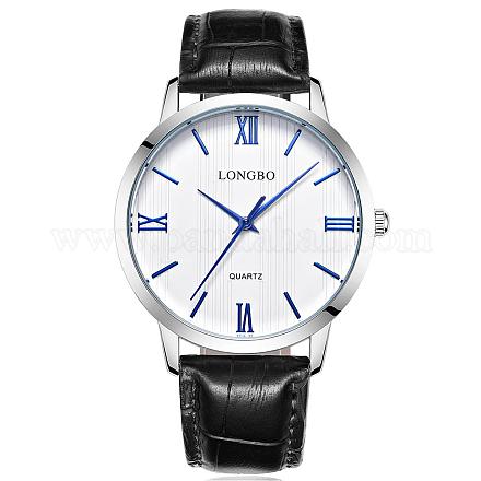 カップルの腕時計  繊細なビジネスメンズ防水クォーツ腕時計  ホワイト  プラチナ  周囲：220.00ミリメートル WACH-BB19183-01-1