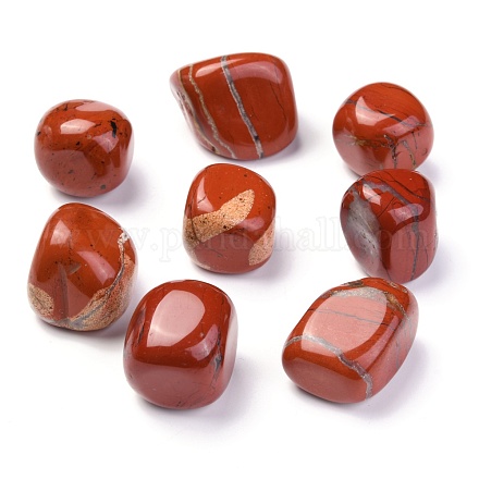Natürliche rote Jaspis Perlen G-M368-02A-1