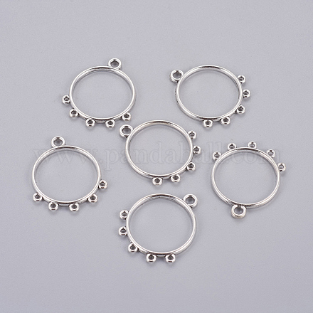 Tibetan Style Alloy Ring Chandelier Components Links TIBE-3818-AS-FF-1