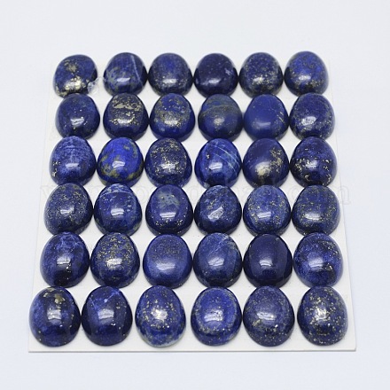 Cabochons en lapis lazuli naturel G-G739-18x13mm-01-1