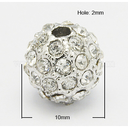Metal Alloy Rhinestone Beads ALRI-Q201-5-1