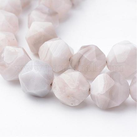 Natural White Agate Bead Strands G-F332-20-1