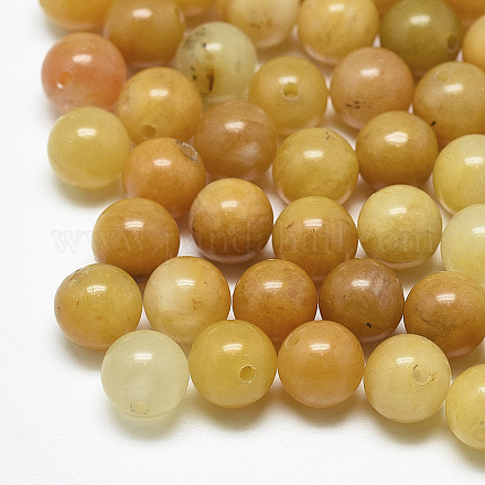Perles de jade de topaze naturelles G-T122-25B-11-1
