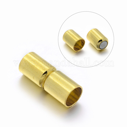 Brass Magnetic Clasps KK-E641-01-6x16mm-G-1