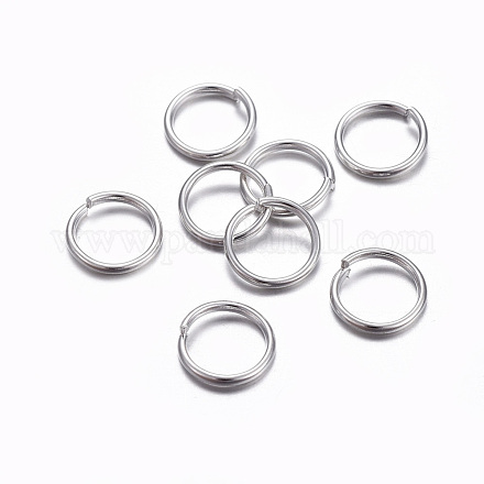 304 Stainless Steel Jump Rings X-STAS-E464-09L-S-1