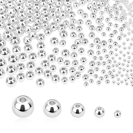 Pandahall elite 300pcs 5 tailles perles en laiton KK-PH0001-73S-1