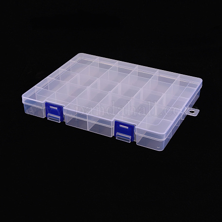20pcs Plastic Bead Containers Flip Top Bead Storage 8 Compartments