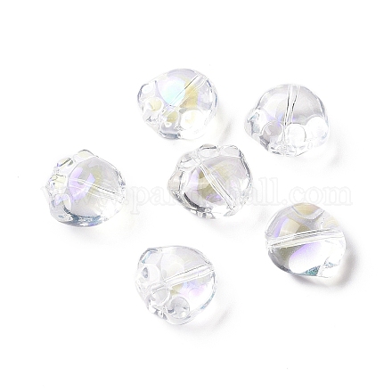 Perles de verre peintes par pulvérisation transparent GLAA-I050-05M-1