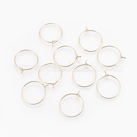 Brass Hoop Earrings X-KK-S341-85-1