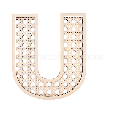 Hohle 3D-Buchstaben-Wandaufkleber aus Holz HJEW-WH0043-57U-1