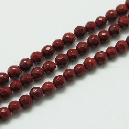 Red Jasper Beads Strands G-K020-3mm-14-1