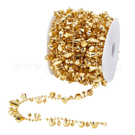 結婚式の装飾  ゴールド  5/8インチ（15mm）  約10.94ヤード（10m）/ロール OCOR-WH0067-73A-1
