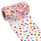 Polyester Muslin, Polka Dot, Pink, 124~132mm, about 25.00 Yards(22.86m)/Roll