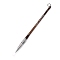 Bristle Chinese Calligraphy Brush Pen, with Wooden Pen Holder, Coffee, 27.5x1.4cm, Brush: 8.5x1.25cm
